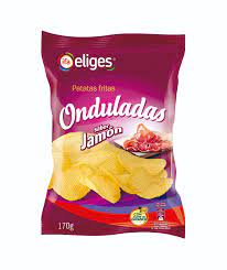 PATATAS FRITAS IFA ELIGES ONDULADA JAMON 170gr