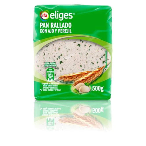 PAN RALLADO AJO Y PEREJIL IFA ELIGES 500 G