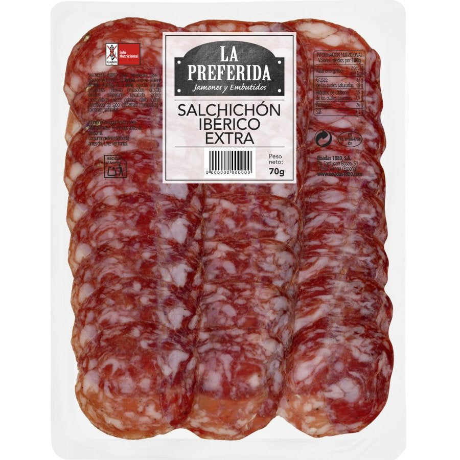 SALCHICHON IBERICO EXTRA LA PREFERIDA 70 G